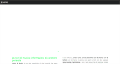Desktop Screenshot of lezionidimusica.it