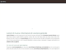 Tablet Screenshot of lezionidimusica.it